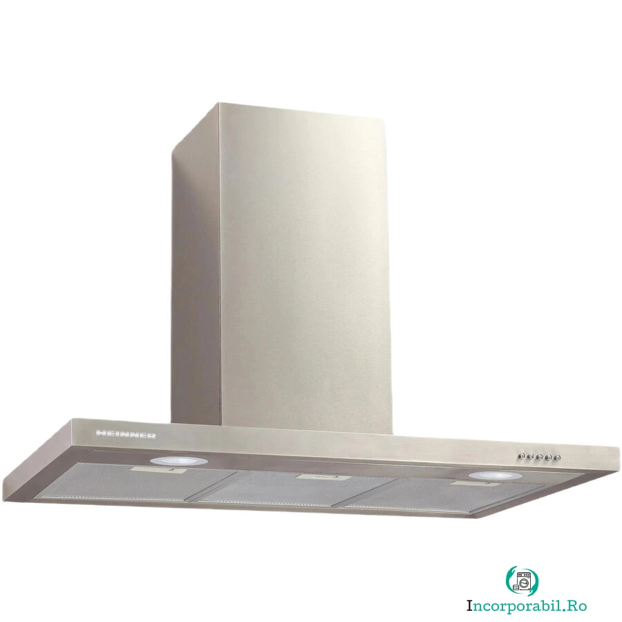 HEINNER Hota incorporabila decorativa Heinner HDCH-690TSS, 1 Motor, Putere de absorbtie 589.5 m3/H, Lumina LED, 3 trepte de viteza, 90 cm, Inox la 637.99 lei ron