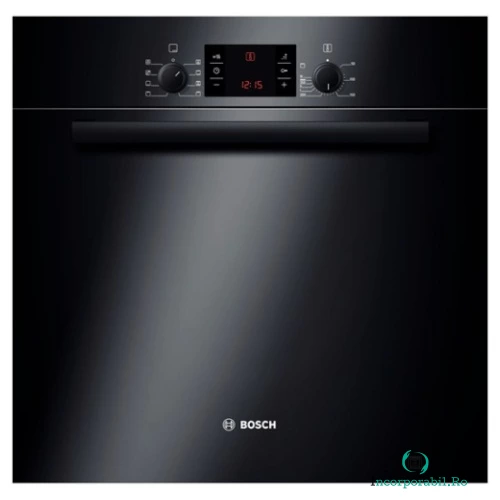 Cuptor incorporabil electric Bosch HBA43T360, 7 functii, grill, decongelare, Clasa A, negru