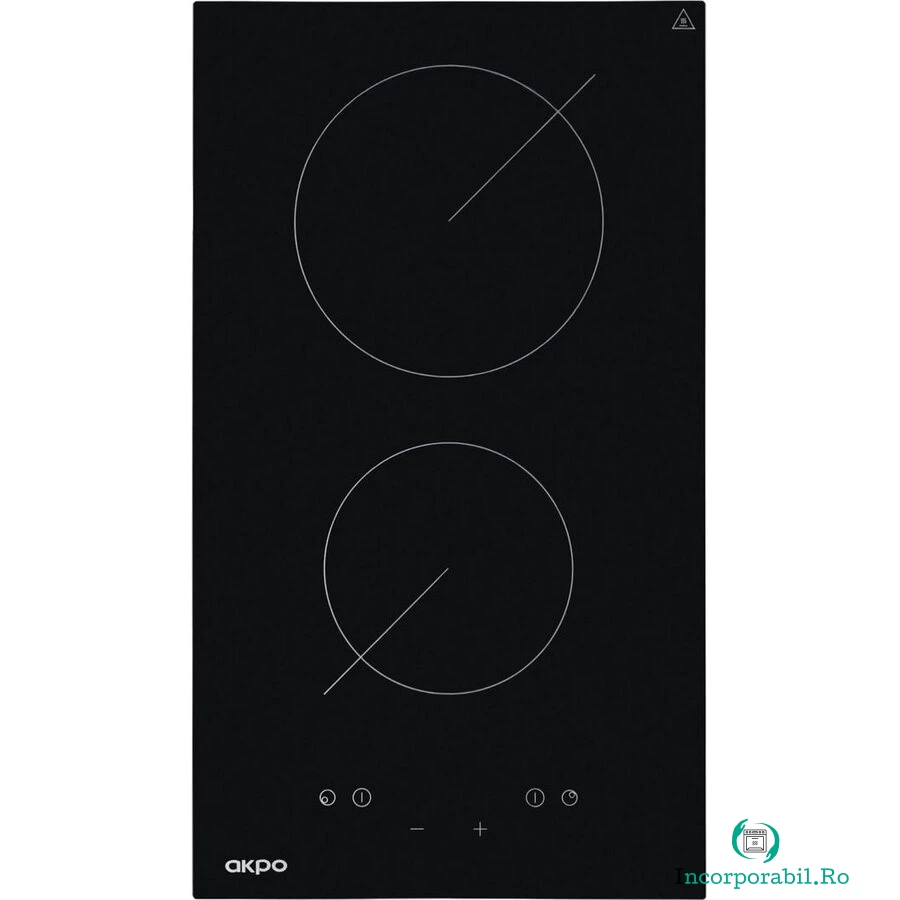 Akpo Plita Incorporabila Akpo PKA 30 830/2, Inductie, 3000w, 2 zone de gatit, 30cm, Negru