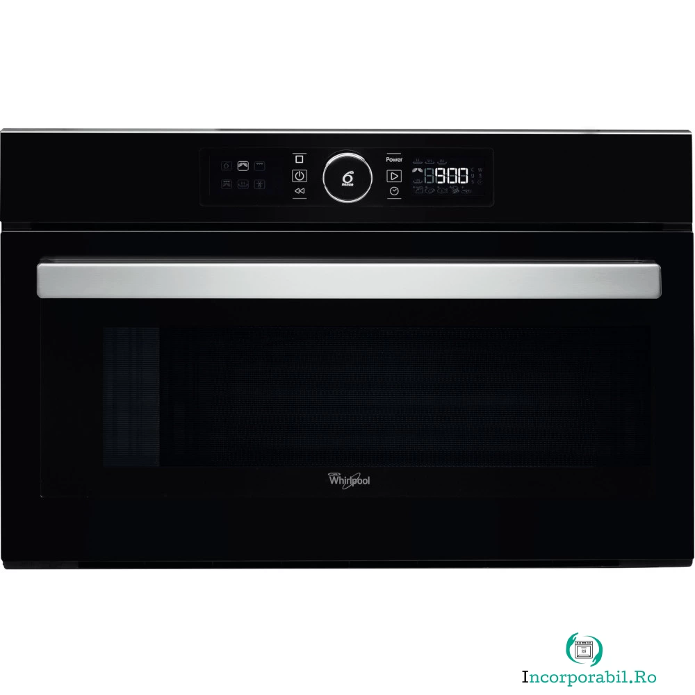 Cuptor cu microunde incorporabil Whirlpool AMW 730 NB, 32 l, 1000 W, Grill, Negru la 1,899.99 lei ron