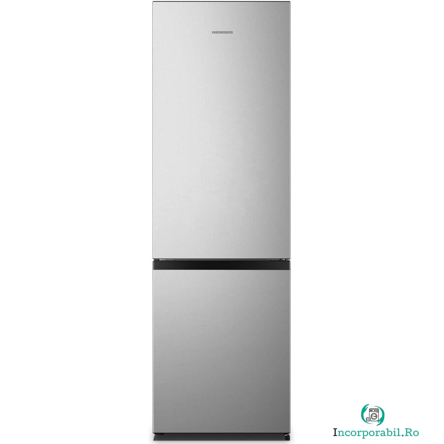 HEINNER Combina frigorifica Heinner HC-HM269SE++, 269 l, Clasa E, Control mecanic, Iluminare LED, H 180 cm, Argintiu