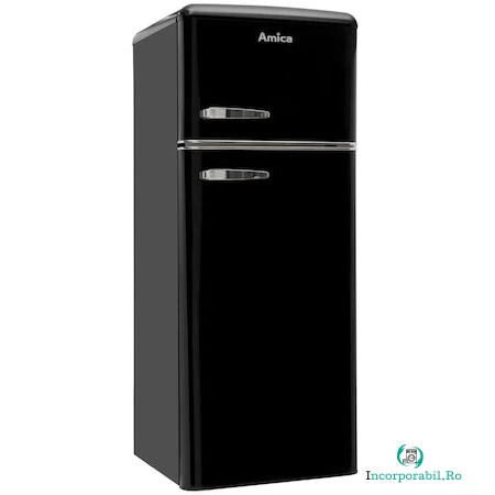 AMICA Frigider cu 2 usi Amica KGC15634S, 208 l, H 144 cm, Negru la 2,727.99 lei ron