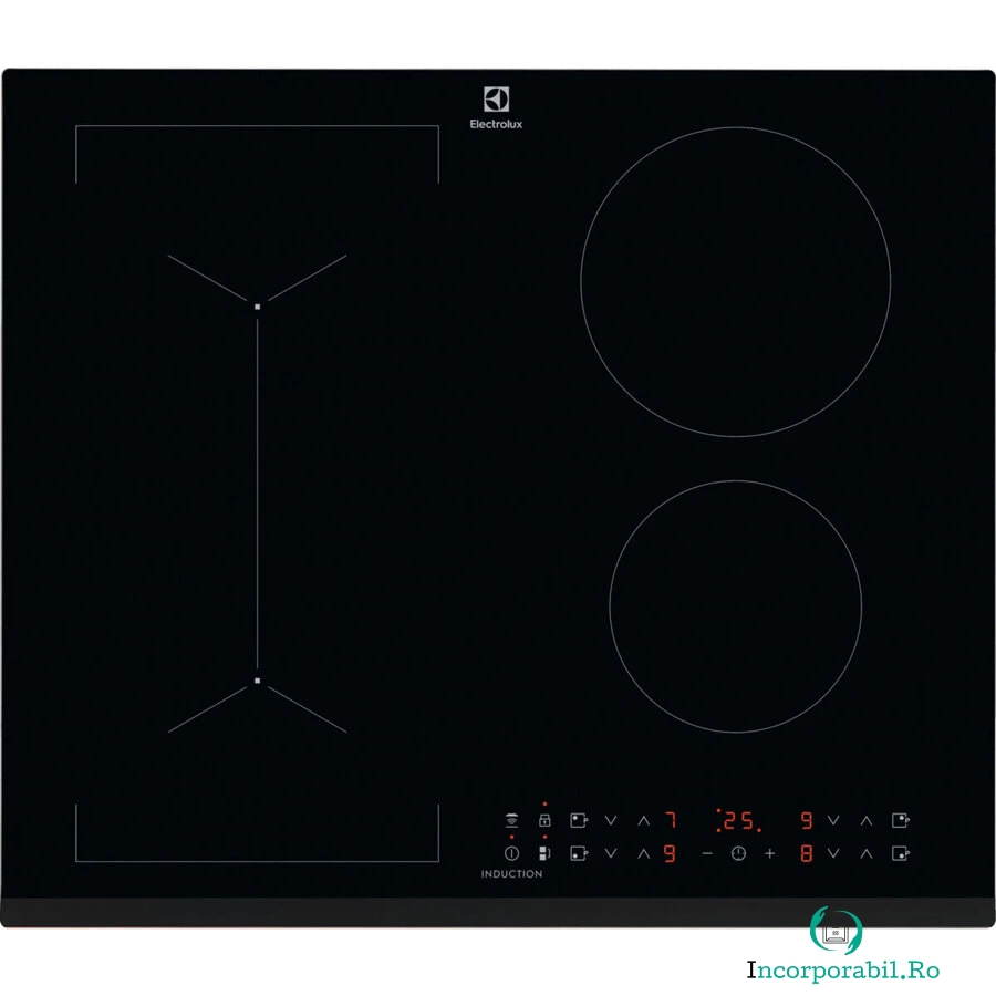 Electrolux Plita incorporabila Electrolux LIV63431BK, Inductie, 4 zone de gatit, Touch control, Timer, Booster, 60 cm, Negru