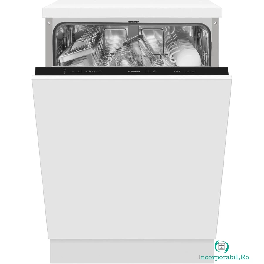 hansa Masina de spalat vase incorporabila Hansa ZIM655H, 12 seturi, 5 programe, Clasa E, 60 cm, Alb la 1,829.99 lei ron