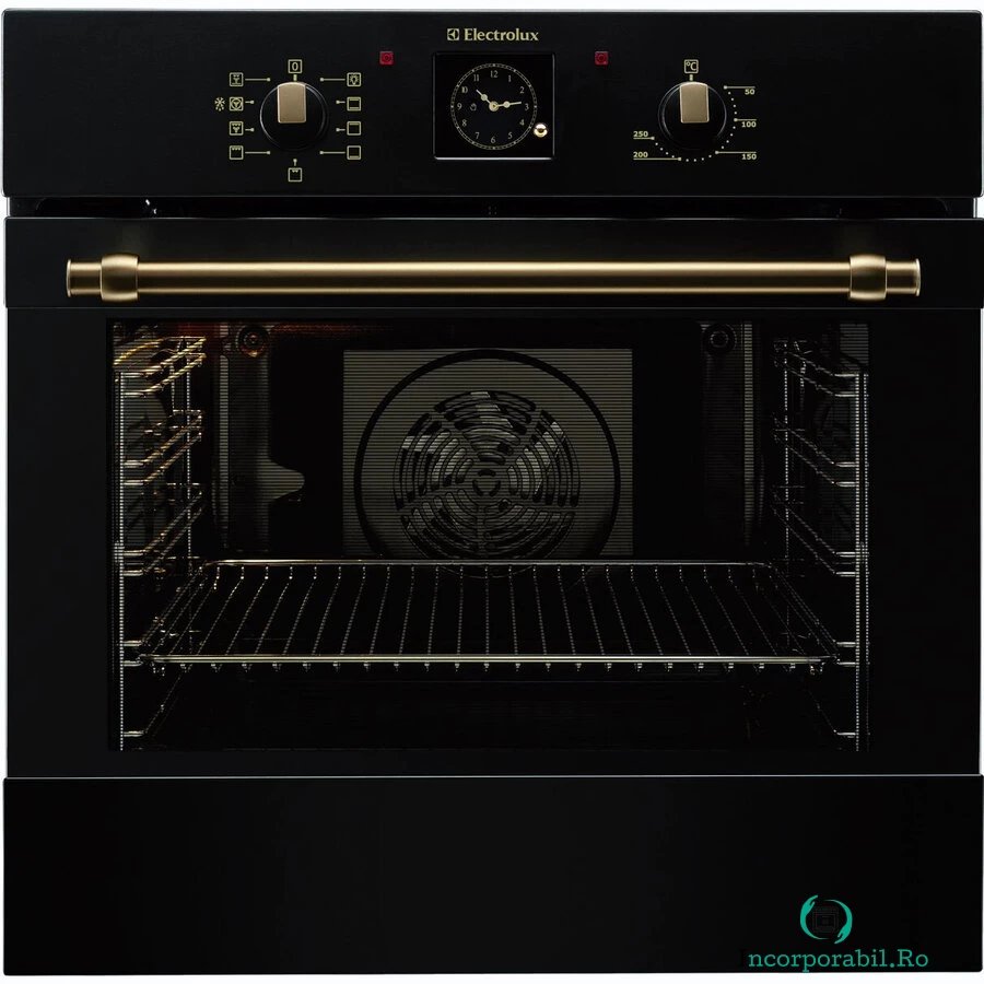 Electrolux Cuptor incorporabil traditional Electrolux EOB3400BOR, Electric, Grill, Clasa A, Negru
