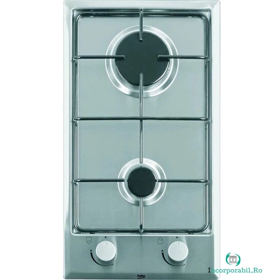 Beko Plita Incorporabila Beko HDCG 32220 SX, Gaz, 2 zone de gatit, 28.8 cm, Inox