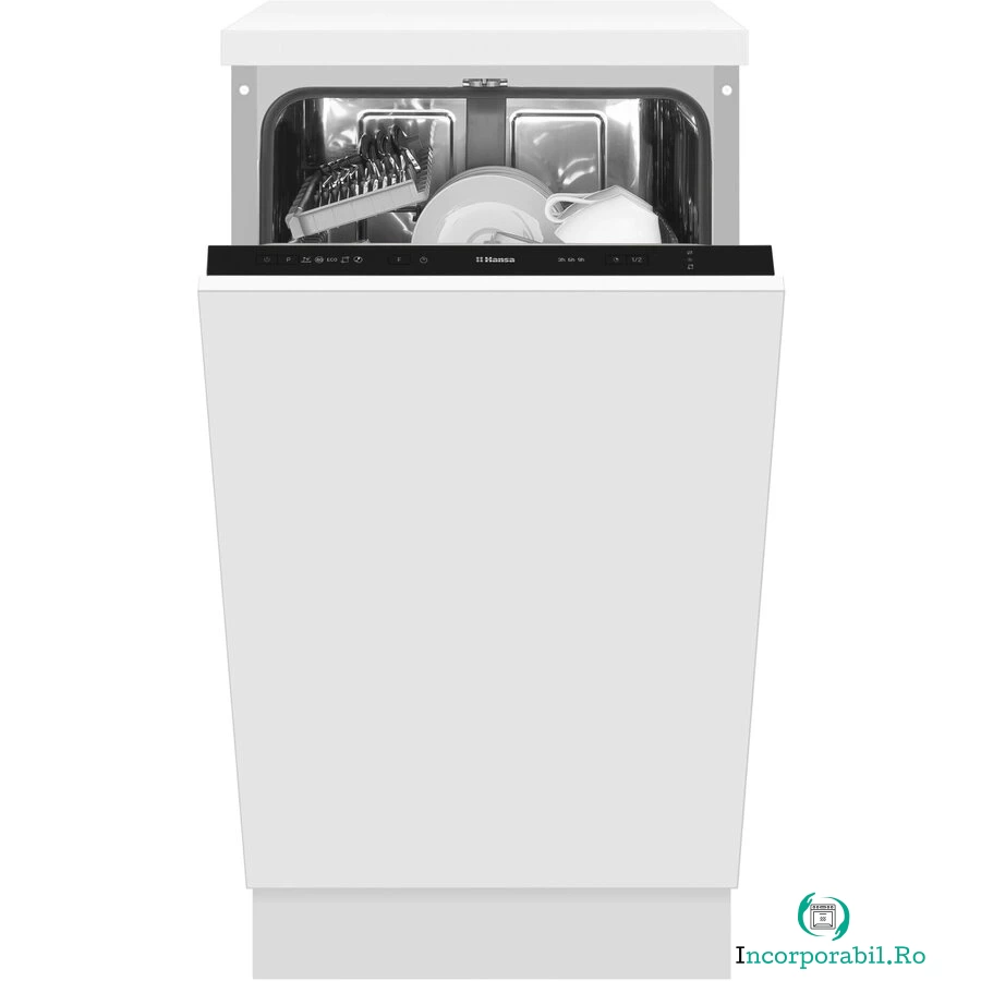 hansa Masina de spalat vase incorporabila Hansa ZIM435H, 9 seturi, 5 programe, Clasa E, HalfLoad, Pornire programabila, 45 cm la 1,518.99 lei ron